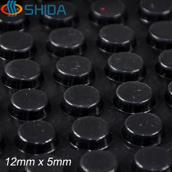 

Wholesale 320pcs 12*5mm 3M self adhesive soft black silicone rubber feet pads sticky silicone shock absorber anti slip bumpers