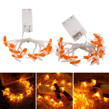 

10/20 LEDs String Lights Bee Shape Battery Operated Home Decor Lamp for Outdoor Garden Party Wedding GHS99