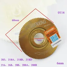 Фреза 0114 угловой фрезерный станок 60x6x16x80 T для WENXING 283 218A 218B 218D 216 268 288 288A 288B ключ машины