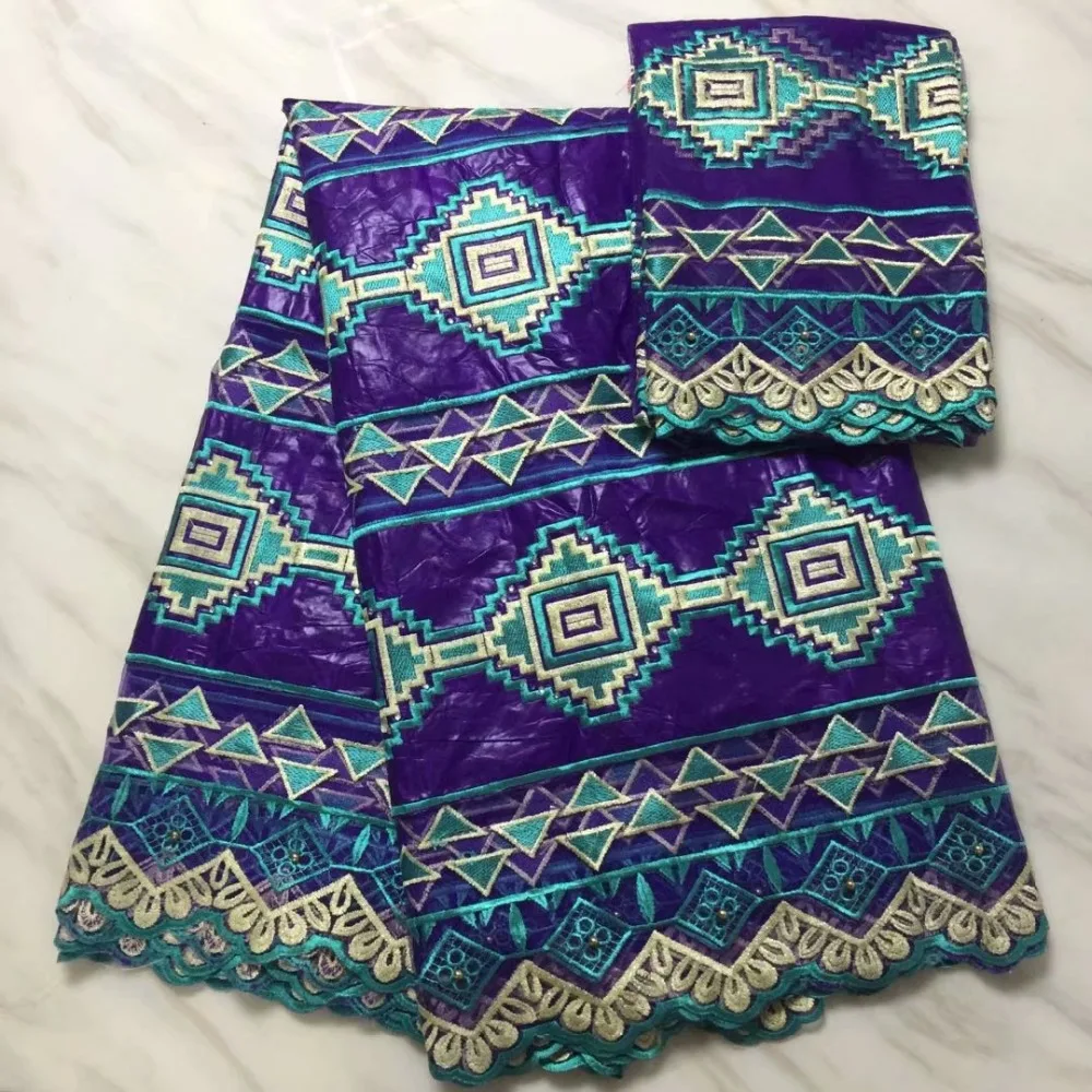 

African Bazin Riche Getzner Lace Fabric Latest Design Embroidered High Quality French Tulle Lace With Guipure Lace Fabric