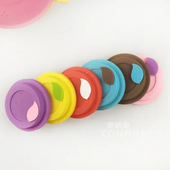 

Silicone Round Cup Lid Creative Leaf Seal Dust-proof Cup Cover for Glass Ceramic Plastic Mug W8663