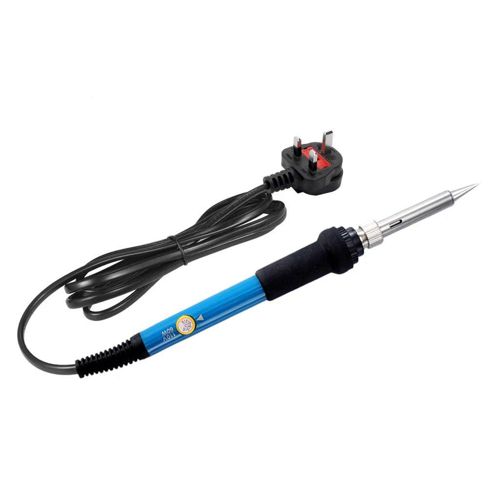 60W Electric Adjustable Temperature Welding Soldering Iron Welding Solder Station Heat Pencil + 5 Replacement Soldering Tips Set