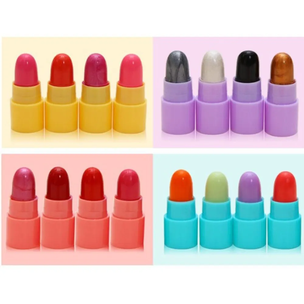 

16pcs Mini Moisturizing Lipstick set 16 colors Lipstick multifunction Eye Shadow Highlight Pen