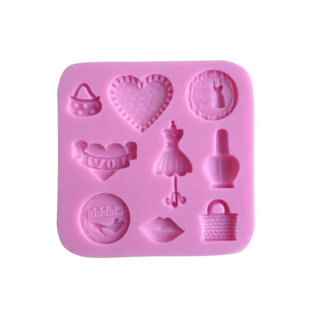 Purse Shaped Chocolate Candy Jello 3D Silicone Mold Mould Cartoon Figre Cake Tools Soap Sugarcraft Decoration