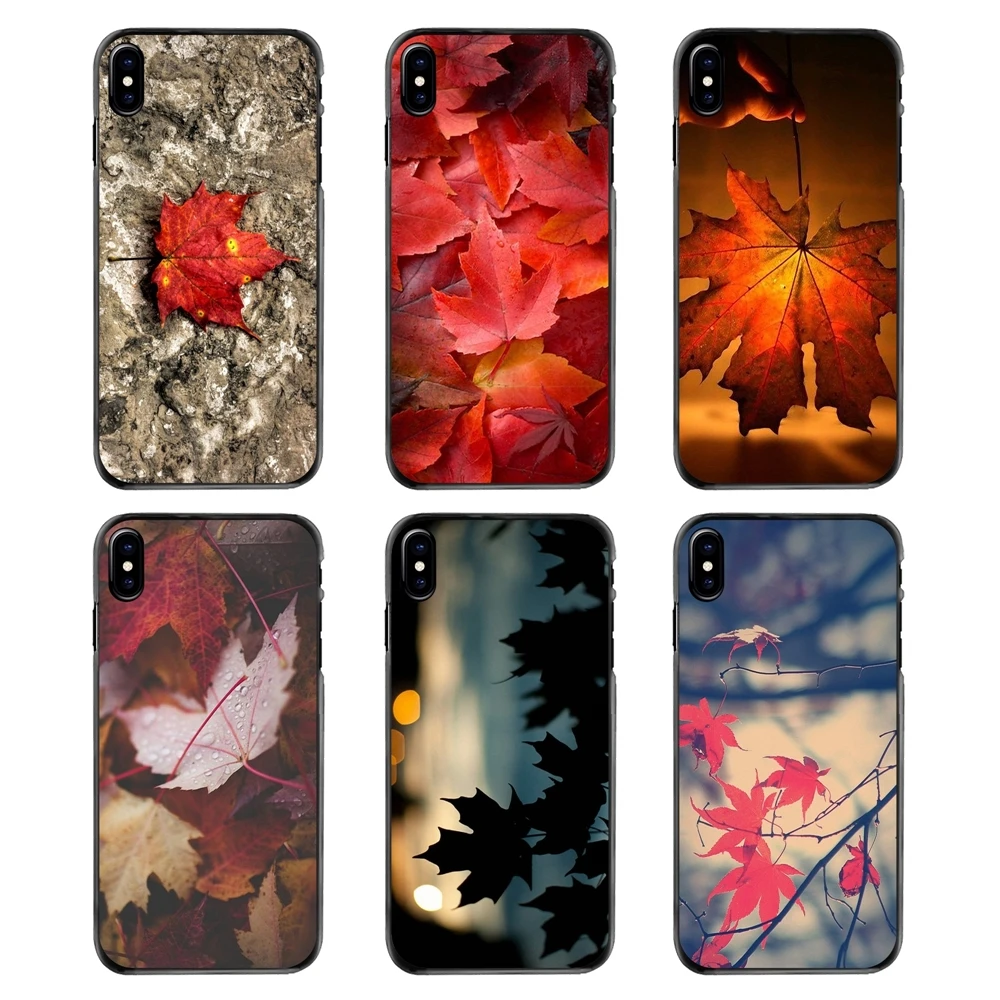 For Huawei P7 P8 P9 P10 Lite Plus 2017 2016 Honor 5C 6 4X 5X Mate 8 7 9 Hard Phone Bag Case Falling Leaves Maple Leaf autumn Art |