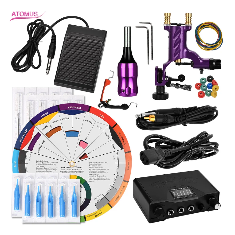 

Rotary Tattoo Machine Kits Iniciante Equipo Para Beginner Set Machine Equipamento Tatuagem Tatto Tatoo Tatouage Professionnel