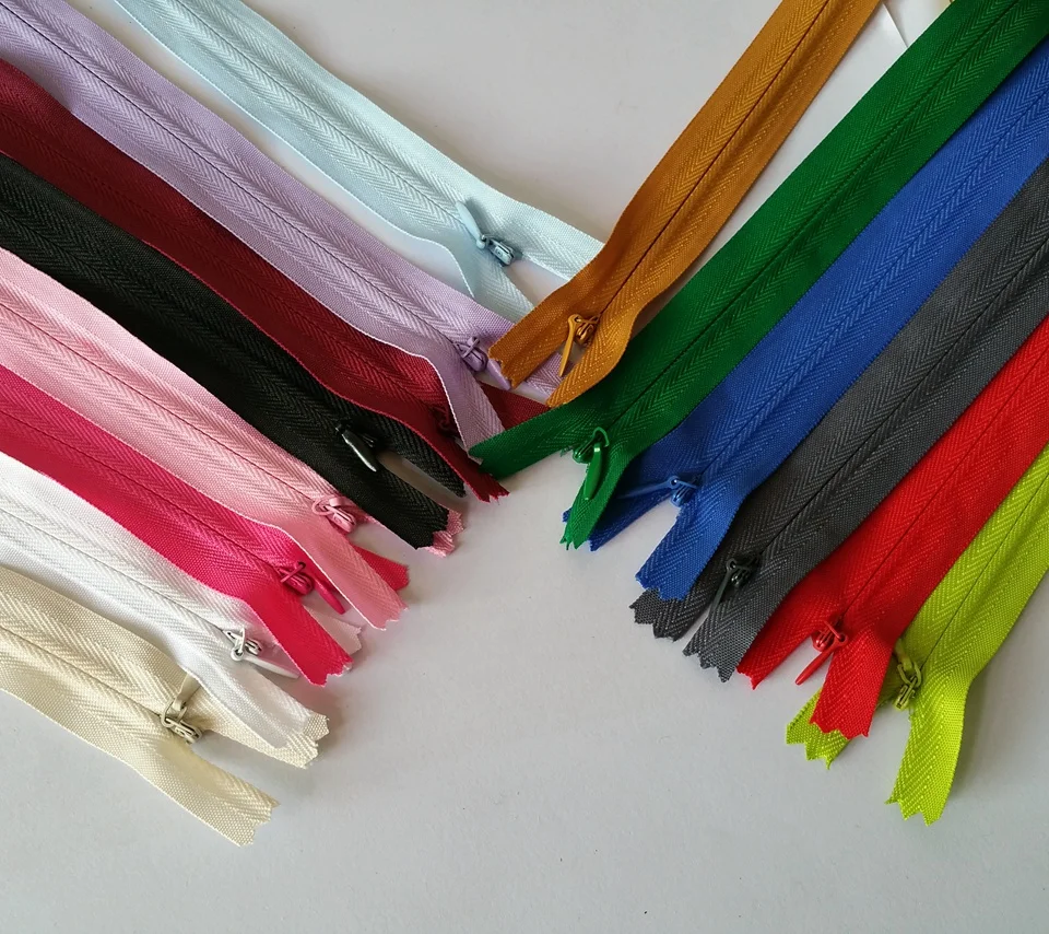 (can choose the colors) 50CM Invisible Zippers 50Pcs DIY 3 Mixed