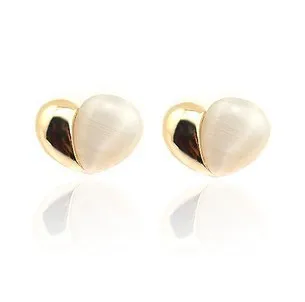 heart earrings bridal ear clips clip earring | Украшения и аксессуары