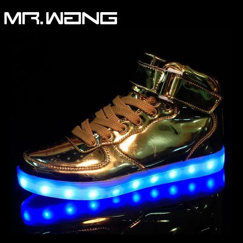 golden light shoes