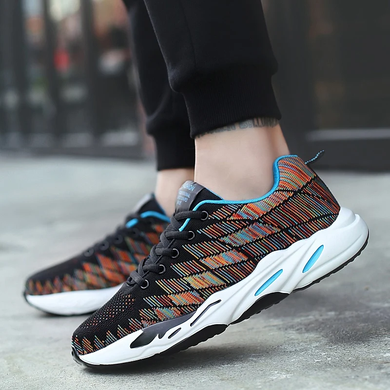 

2018 new Fashion Men Shoes Casual Mesh Breathable Light Casual Shoes High Quality Male Popular Casual shoes 5