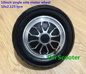

10 inch 10inch single shaft dc scooter hub wheel motor with 10x2.125 tyre or 10x2.5 tyre phub-350
