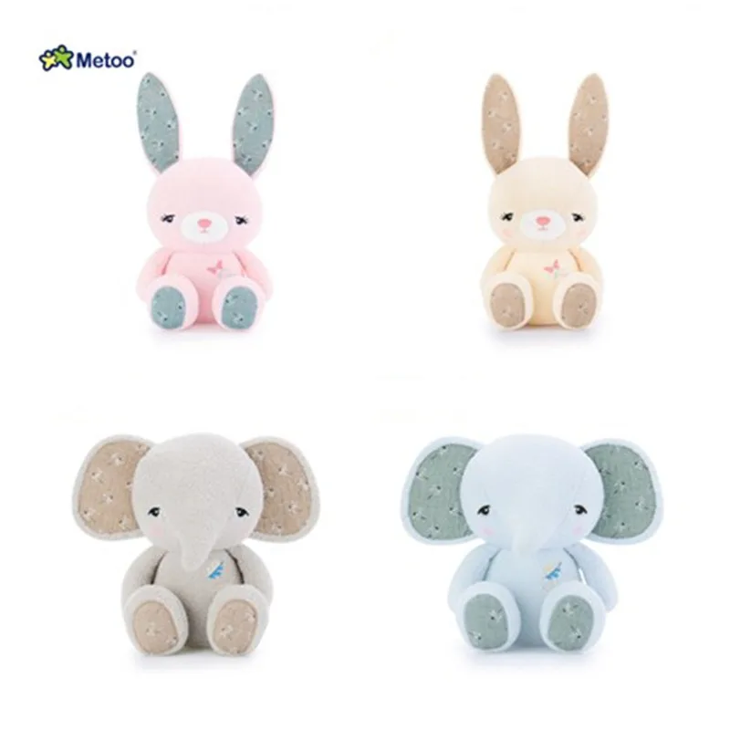 

Orignal Metoo cute rabbit doll four colours soft plush toys doll lovely elephant plush toy for kids or wedding gift