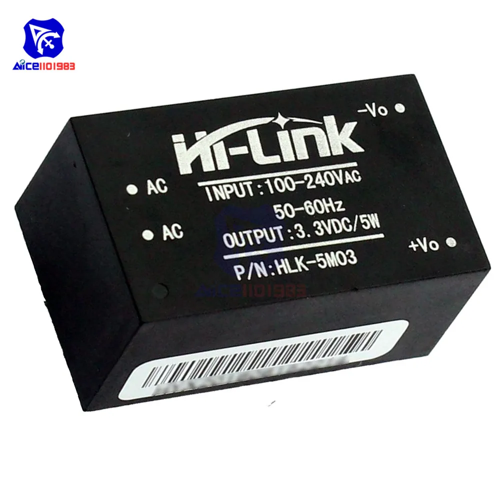 Ac dc 220 В до 5 В/3 3 В/12 в Вт понижающий преобразователь питания Модуль HLK PM01 PM03 PM12 для