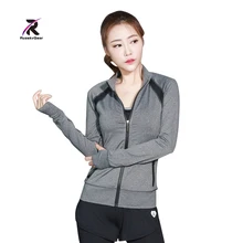 Женские рубашки для иоги с длинными рукавами спортивные майки топики компрессионные колготки спортивная одежда фитнес тренировки быстросохнущие воздухопроницаемые рубашки