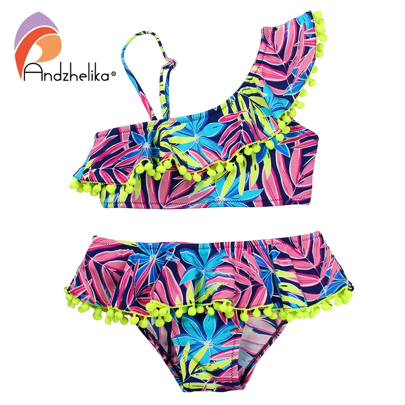 Andzelika bikini бикини для девочки. Раздельный яркий купальник с топом ...