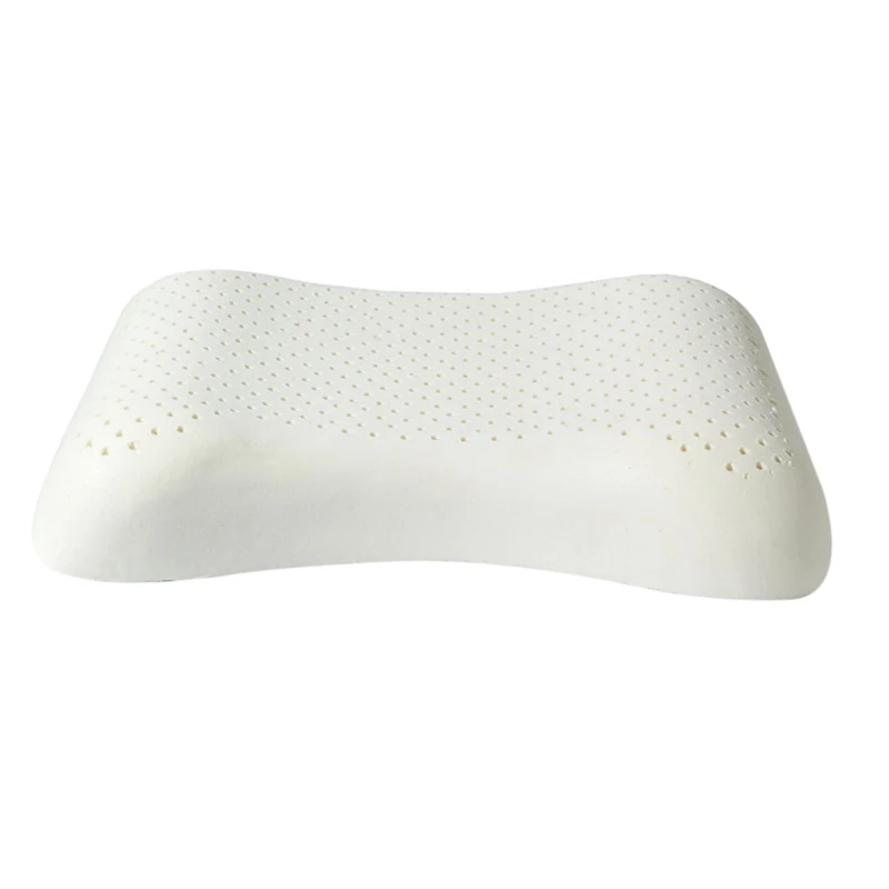 

Purenlatex Rose Pattern Natural Ladies Beauty Pillow Smooth Neck Pendant College Campus Latex Pillow White Latex