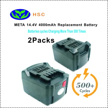 

2PCS MET14.4C 4000mAh 14.4V Li-ion Battery Replacement META 6.25454, 6.25467 Original Battery
