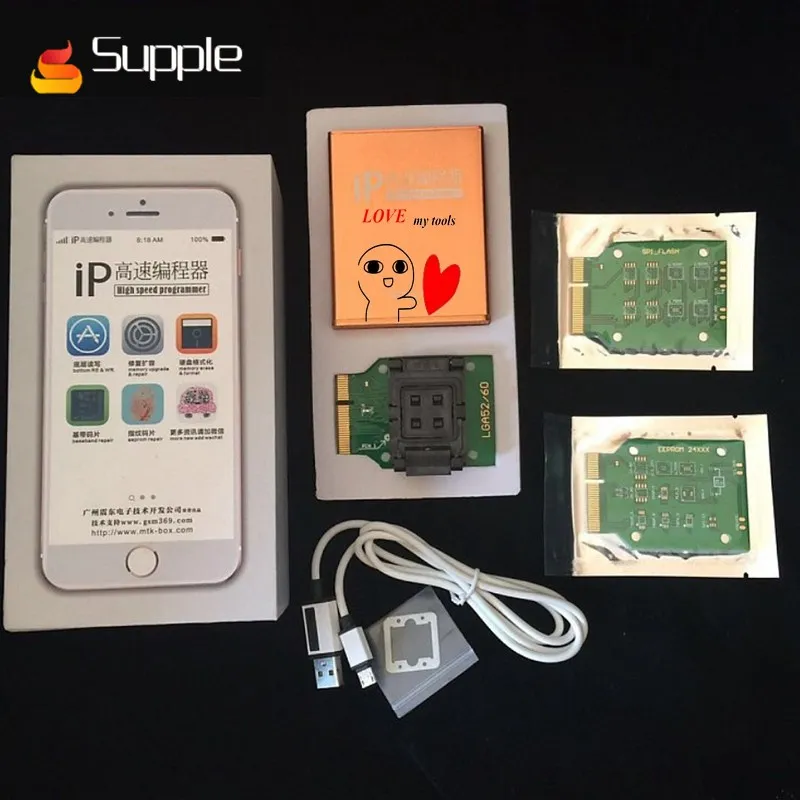 

Supple Original IP BOX3 ip high speed programmer for phone hard disk Tester 4s 5 5c 5s 6 6plus memory upgrade tools 16g to128gb