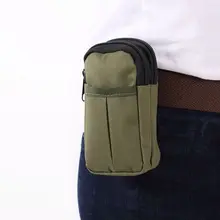 Сумка для бега на открытом воздухе, тактическая сумка, водонепроницаемая, двойная молния, поясная сумка, Военный нейлоновый чехол для телефона, для кемпинга, походов, охоты