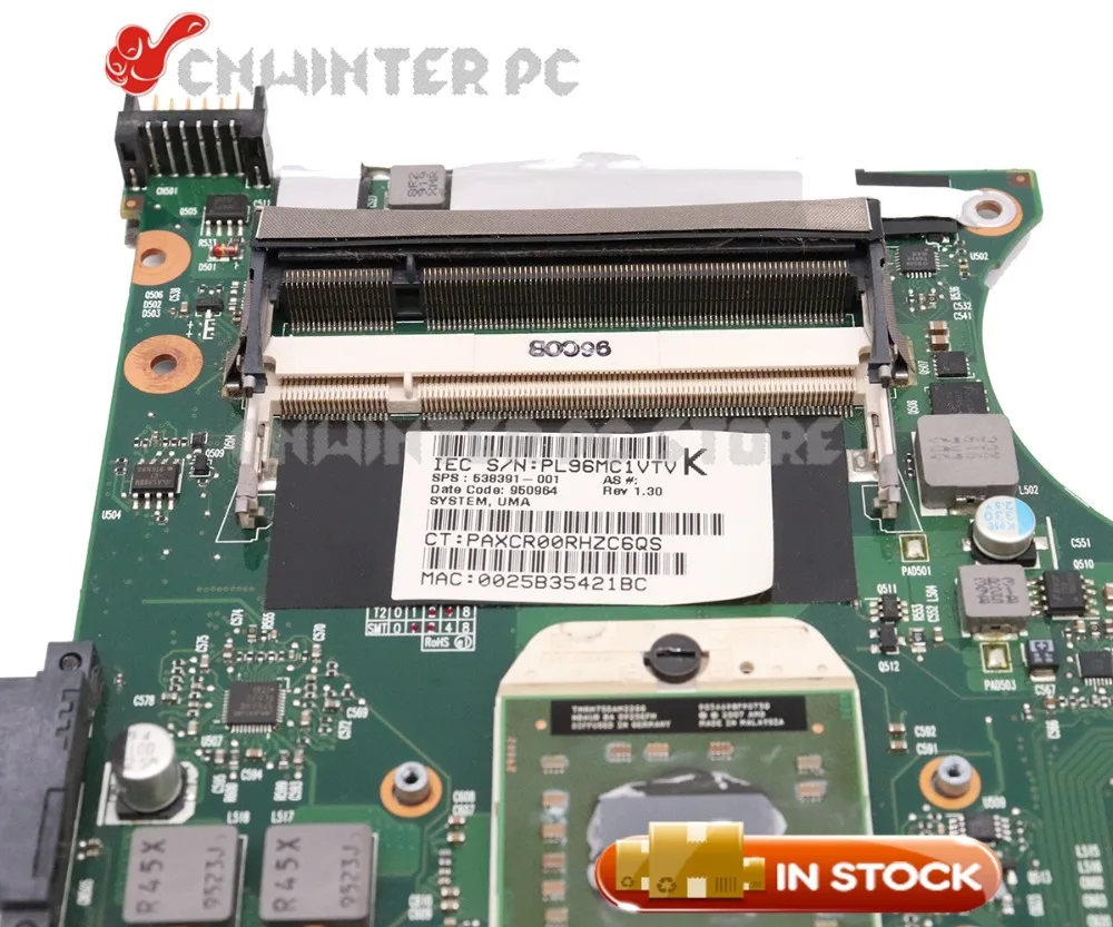 Материнская плата NOKOTION 538391 001 для ноутбука HP compaq 515 615 CQ515 CQ615 разъем S1 DDR2 Бесплатный