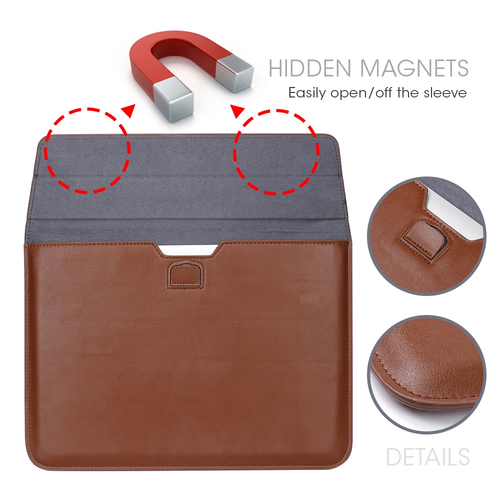 Чехол из искусственной кожи для ноутбука Macbook Air 13 Sleeve 2020 M1 A2337 A2338 A2289 A2251 A2179 Pro 15 Retina