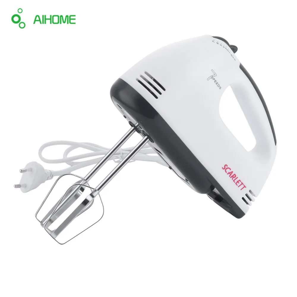 AIHOME 180W Stainless Steel Egg Beater Electric Mixer Hand Mixer Egg