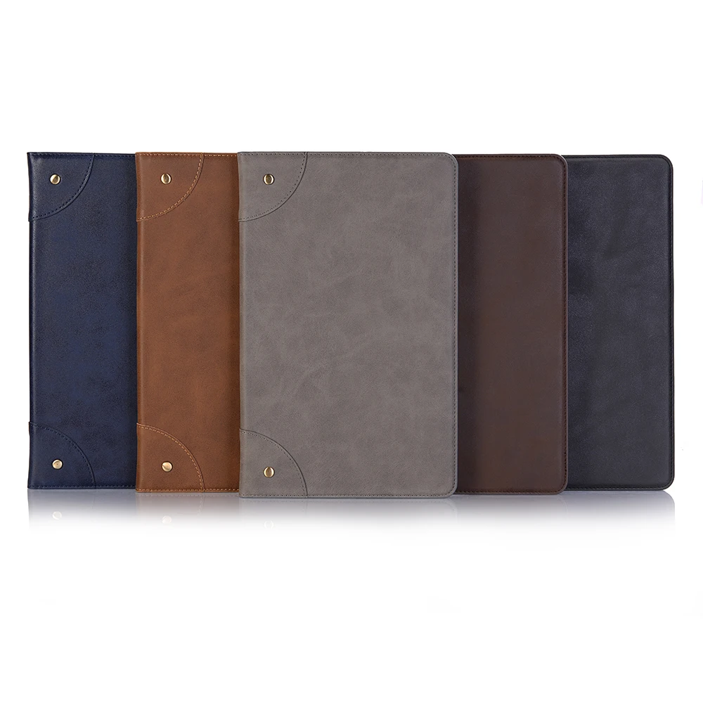 

T590 10.5'' Retro Book Case for Samsung Galaxy Tab A 10.5 SM-T590 T595 T597 Tablet PU Leather Smart Funda Stand Skin Cover + Pen
