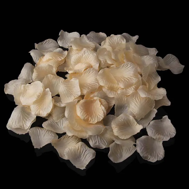 

Wholesale Wedding Rose Petals 500 pcs/lot Decorations Flowers Polyester Wedding Rose New Fashion 2019 Artificial Flower Decor