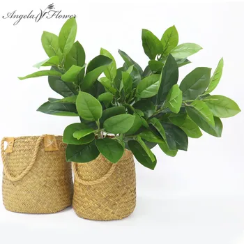 

60cm Artificial Jackfruit Leaf Garden Home Christmas Decoration plants Flower Wall Plants Wall Matching Simulation latex Leaves