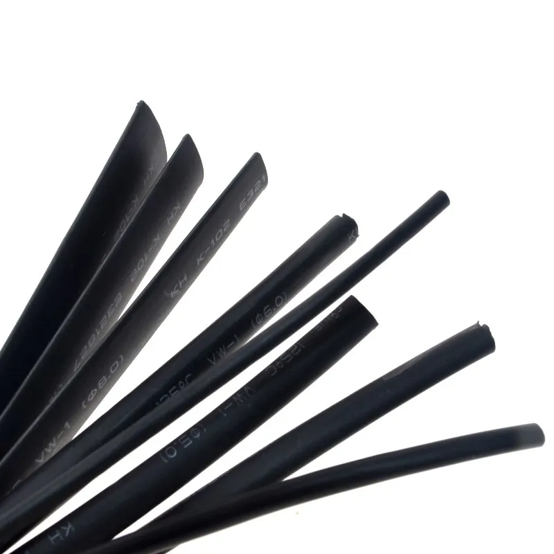 8 Size Heatshrink Heat Shrink Tube Black Isolierung Sleeves Wire Wrap Cable Kit 