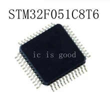 10PCS/LOT STM32F051C8T6 STM32F 051C8T6 LQFP-48 32-bit Micro controller