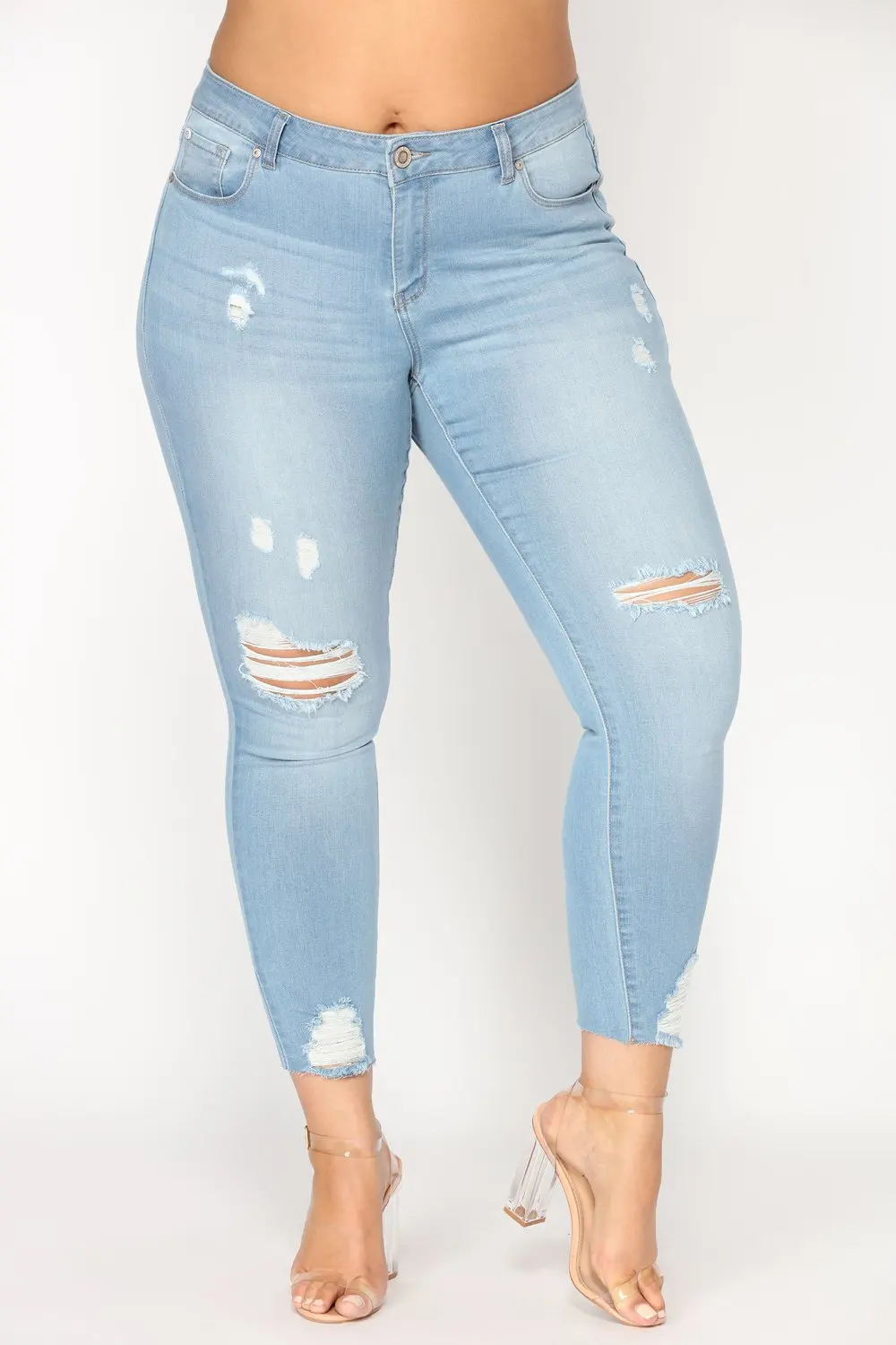 Lguc. H, женские рваные джинсы больших размеров, женские джинсы большого размера, Стрейчевые джинсовые штаны с эффектом пуш-ап, брюки, 5xl 6xl 7xl