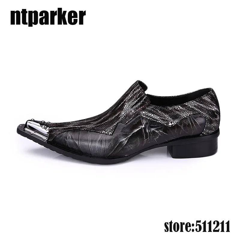 Ntparker 2018 модные кожаные мужские классические туфли роскошные деловые