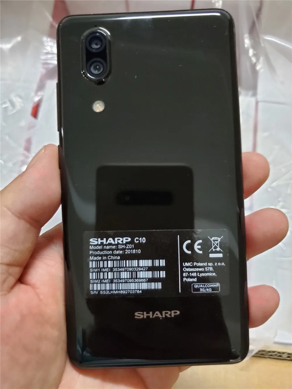 SHARP AQUOS C10 S2 мобильные телефоны Android 8,0 4 Гб+ 64 Гб 5,5 ''FHD+ восьмиядерный смартфон Snapdragon 630 Face ID NFC 12 МП 2700 мАч 4G