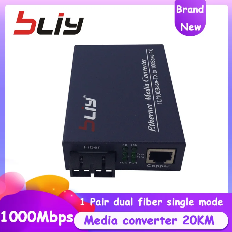 Медиа конвертер FTTH 10/100/1000 м 1310 нм нм|Оптоволоконное оборудование| |