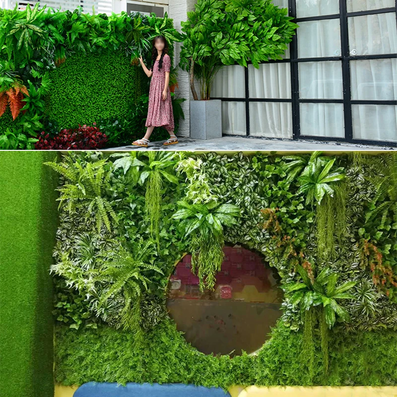 40x60 см коврик с искусственной травой зеленое искусственное растение газонов коврик с пейзажем для домашний сад украшение на стену искусственная трава вечерние свадебные питания