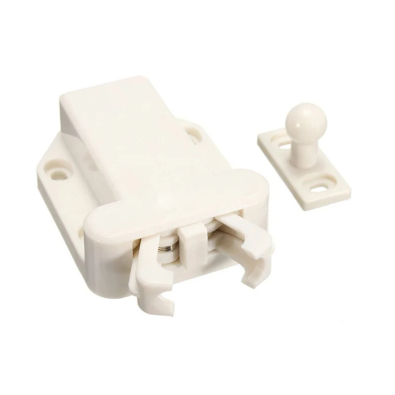 

4X Push To Open Beetles Drawer Cabinet Latch Catch Touch Release Cupboard White