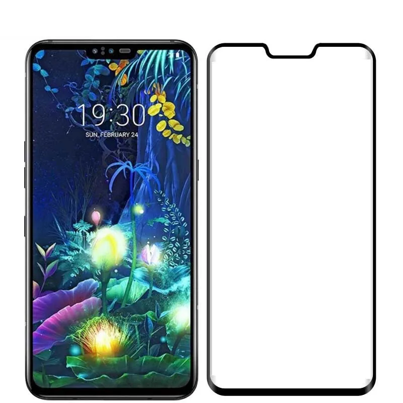 Стекло для LG V50 ThinQ полное покрытие Защитная пленка экрана G8 клеевое защитное