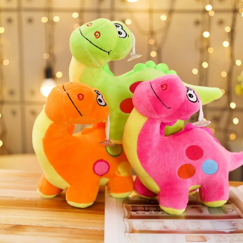 

New 20CM Mini Dinosaur Anime Stuffed Plush Dolls chain Pendant Fluffy Ornament Dolls Keychain Cartoon Soft Toys Cute Gifts