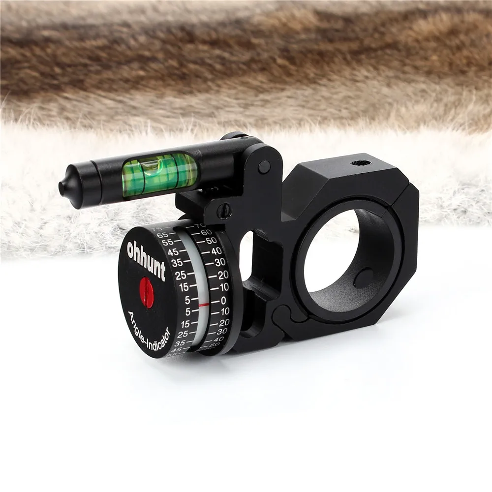 ohhunt High Accuracy Angle Cosine Indicator Kit and Bubb Level Fit 1 inch 30mm Tube Hunting Rifle Scope Mounts Accessories (5)