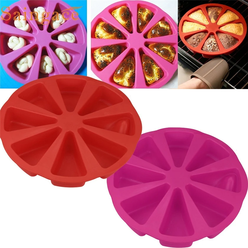 

New Silicone Bakeware Baking Food Mold 8 Points Scone Cake Home Used In Microwave ^