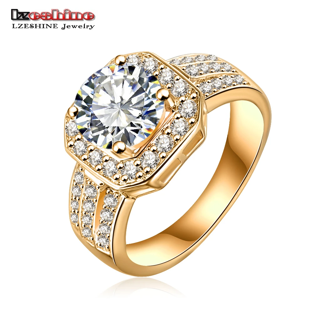 LZESHINE Fashion Silver Color Luxury Wedding Ring Engagement Cubic Zirconia Daimond Jewelry For Women Free Shipping CRI0015-A | Украшения и