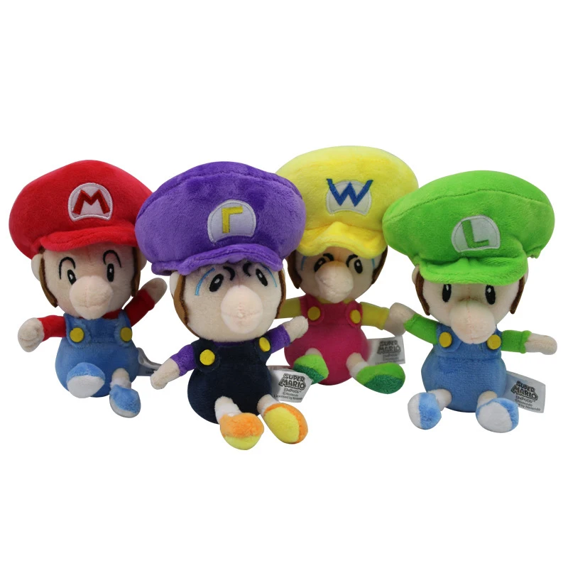 4 шт./лот Super Mario Bros Марио и Луиджи и Kinopio плюшевые игрушки куклы Отличный плюшевый мягкие игрушки, мягкая игрушка Подарки для детей Детская