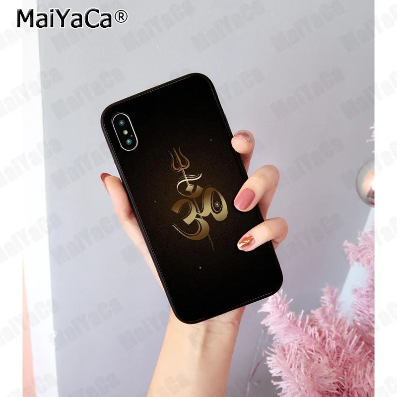 MaiYaCa Индия Mahakal Shiva DIY роскошный высококачественный защитный чехол для iPhone 8 7 6 6S Plus