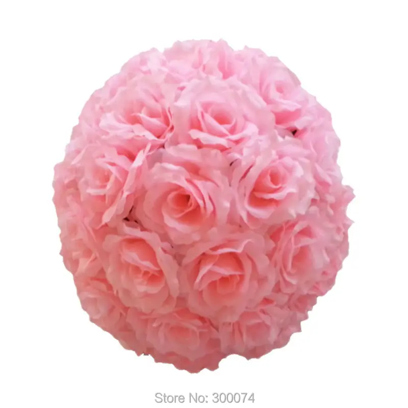 B005 Peach kissing ball for wedding