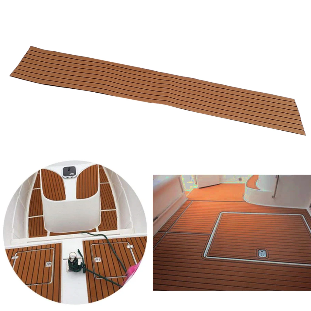 Marine Boat Flooring Mat EVA Foam Yacht Teak Decking Sheet Car RV Carpet Pad DIY Traction Non-Slip Grip Mat Kayaks Surfboards