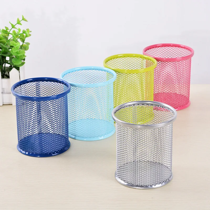 

1 Pcs High Quality Pen Holder Office Organizer Round Cosmetic Pencil Pen Holders Creative Stationery Container Office Supplies