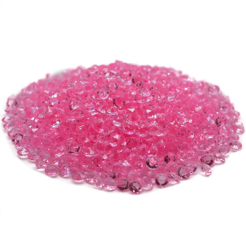 pink 1000p Алмазная Конфетти Ваза Наполнитель вечерние украшения для свадьбы свадебный душ 4,5 мм акриловые кристаллы наполнитель бусины стол разброс - Цвет: pink