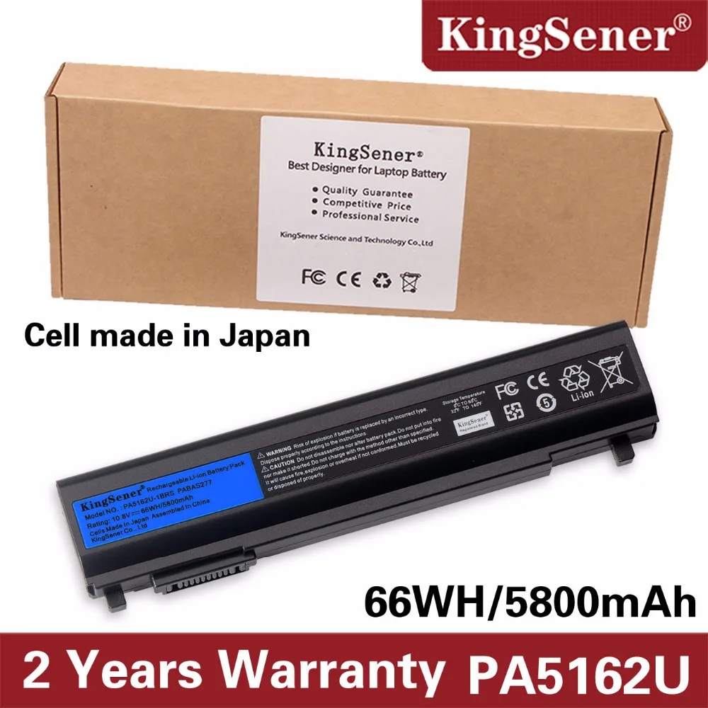 

KingSener Japanese Cell New PA5162U-1BRS Laptop Battery for Toshiba Portege R30 R30-A PA5162U PABAS277 10.8V 5800mAh 66WH
