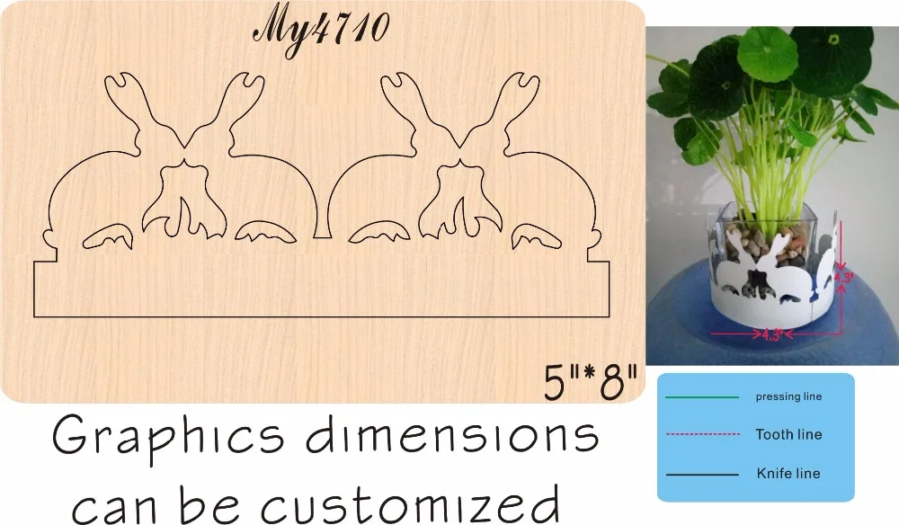 

Lace of a small rabbit Wooden die New Compatible MY The details are size mold, graphic size,